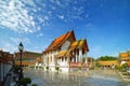 Wat Suthat Thepphawararam with blue sky background Royalty Free Stock Photo