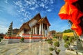 Wat Suthat Thepphawararam with blue sky background Royalty Free Stock Photo