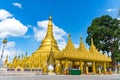 Wat Suwan Khiri, Simulation of Golden Shwedagon Pagoda , Ranong, Thailand April 01,2018 Royalty Free Stock Photo