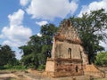 Wat Tawed Unseen in Ayutthaya Historical Park with Blue Sky