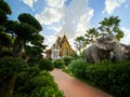 Wat Tha Mai temple and tourist attraction in Samutsakorn province, Thailand