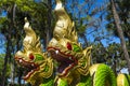 Wat Thai Temple Dragons Royalty Free Stock Photo