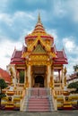 Wat in Thailand beautiful decorated with high towers