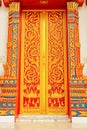 Door Of Wat Tham Bucha, Surat Thani, Thailand