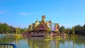 Wat Tham marot,Temple,pavilion In the middle of the water, very colorful