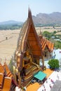 Wat Tham Sua is one of famous temples where located at the hill top of Tha Muang District. Kanchanaburi, Thailand Royalty Free Stock Photo