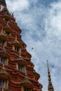 Wat tham suea, temple Thailand landscape outdoor design architecture beautiful tree nature travel, bird fly