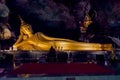 PHANG NGA, THAILAND,Wat Tham Suwan Khuha cave. This natural temple with several large standing and sitting Buddha statues is a