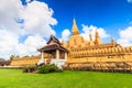 Wat Thap Luang in Laos Royalty Free Stock Photo