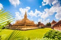 Wat Thap Luang in Laos Royalty Free Stock Photo