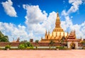 Wat Thap Luang in Laos Royalty Free Stock Photo