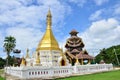 Wat Tophae at Khun Yuam in Mae Hong Son Province of North Thailand Royalty Free Stock Photo