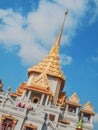 The spire of the Temple of the Golden Buddha, Bangkok, Thailand Royalty Free Stock Photo