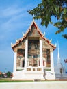 Wat Uposatharam, temple at Uthai Thani, Thailand.