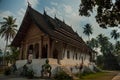 Wat Wisunarat Temple Luang Prabang, Laos Royalty Free Stock Photo