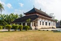 Wat Wisunarat (Wat Visoun), Historic temple at Luang Prabang in Laos Royalty Free Stock Photo