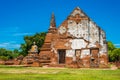 Wat Worrachettharam The measurement is important temple in Ayutthaya, Thailand.