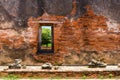 Wat Worrachettharam The measurement is important temple in Ayutthaya, Thailand.