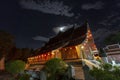 Wat Xiengthong at night Royalty Free Stock Photo