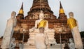 Wat Yai Chai Mongkhon, a Buddhist temple of archaeological park, Ayutthaya