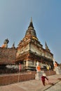 Wat Yai Chai Mongkhon temple. Ayutthaya. Thailand Royalty Free Stock Photo