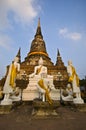 Wat Yai Chai Mongkol Royalty Free Stock Photo