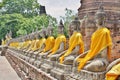 Wat Yai Chai Mongkol, Ayutthaya,Thailand. Royalty Free Stock Photo