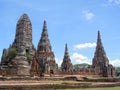 Wat Yai Chai Mongkol, is situated to the southeast of the city. The large chedi there can be