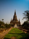 Wat Yai Chaimngkol, Ayutthaya Royalty Free Stock Photo