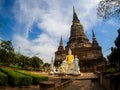 Wat Yai Chaimngkol, Ayutthaya Royalty Free Stock Photo