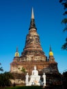 Wat Yai Chaimngkol, Ayutthaya Royalty Free Stock Photo