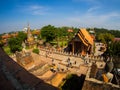 Wat Yai Chaimngkol, Ayutthaya Royalty Free Stock Photo