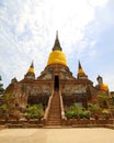 Wat Yai Chaimongkol, ancient temple in Ayutthaya, Thailand Royalty Free Stock Photo