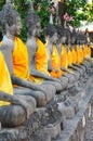 Wat Yai Chaimongkol , Ayutthaya , Thailand Royalty Free Stock Photo