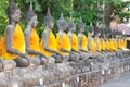 Wat Yai Chaimongkol , Ayutthaya , Thailand Royalty Free Stock Photo