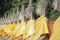 Wat Yai Chaimongkol , Ayutthaya , Thailand Royalty Free Stock Photo