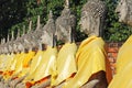 Wat Yai Chaimongkol , Ayutthaya , Thailand Royalty Free Stock Photo