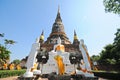 Wat Yai Chaimongkol , Ayutthaya , Thailand Royalty Free Stock Photo