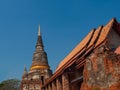 Wat Yai Chaimongkol Ayutthaya ,Thailand. Royalty Free Stock Photo