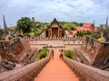 Wat Yai Chaimongkol Chaimongkhon, Phra Nakhon Si Ayutthaya, Thailand. Beautiful of historic city at buddhism temple.