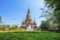 Wat Yai Chaimongkol in Phra Nakhon Si Ayutthaya Province Royalty Free Stock Photo