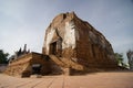 Wat Yai Chom Prasat Ancient and famous temple in Samutsakorn province ,Thailand