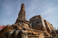 Wat Yai Chom Prasat Ancient and famous temple in Samutsakorn province ,Thailand