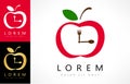 Watch - apple logo Royalty Free Stock Photo