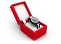 Watch in box Royalty Free Stock Photo