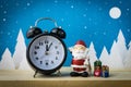 Watch and Children toys for christmas decoration. Royalty Free Stock Photo