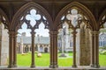 Watch through cloister in CloÃÂ®tre de la cathÃÂ©drale, TrÃÂ©guier