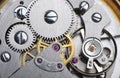 Watch gears close up Royalty Free Stock Photo