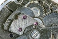 Watch gears macro photography Royalty Free Stock Photo