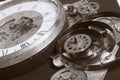 Watch gears very close up Royalty Free Stock Photo